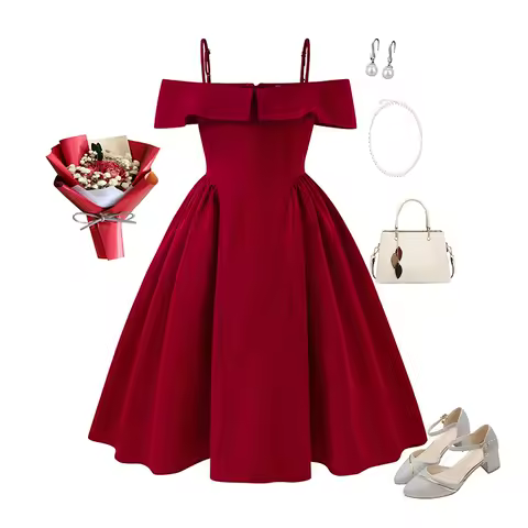 RAISE Evening Party Dress for Girls Off Shoulder Spaghetti Strap Short Sleeve Long Dress Kids Girl Red Prom Girl Wedding Dresses