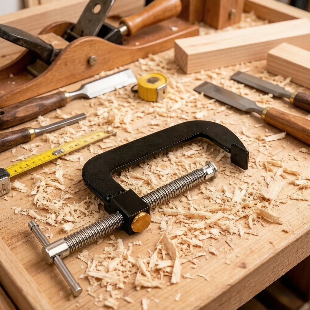 

Зажим для деревообработки G-типа из алюминиевого сплава, прочный фиксатор, подходит для верстаков, деревообработки и ручных работ