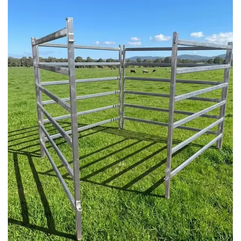 Best-selling Heavy-duty Hot Dip Galvanized Eco-Friendly Waterproof Cattle Pen Panels 8-foot Livestock Fence Panels