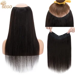 SEGO-extensiones de cabello con Clip en forma de V de 12 