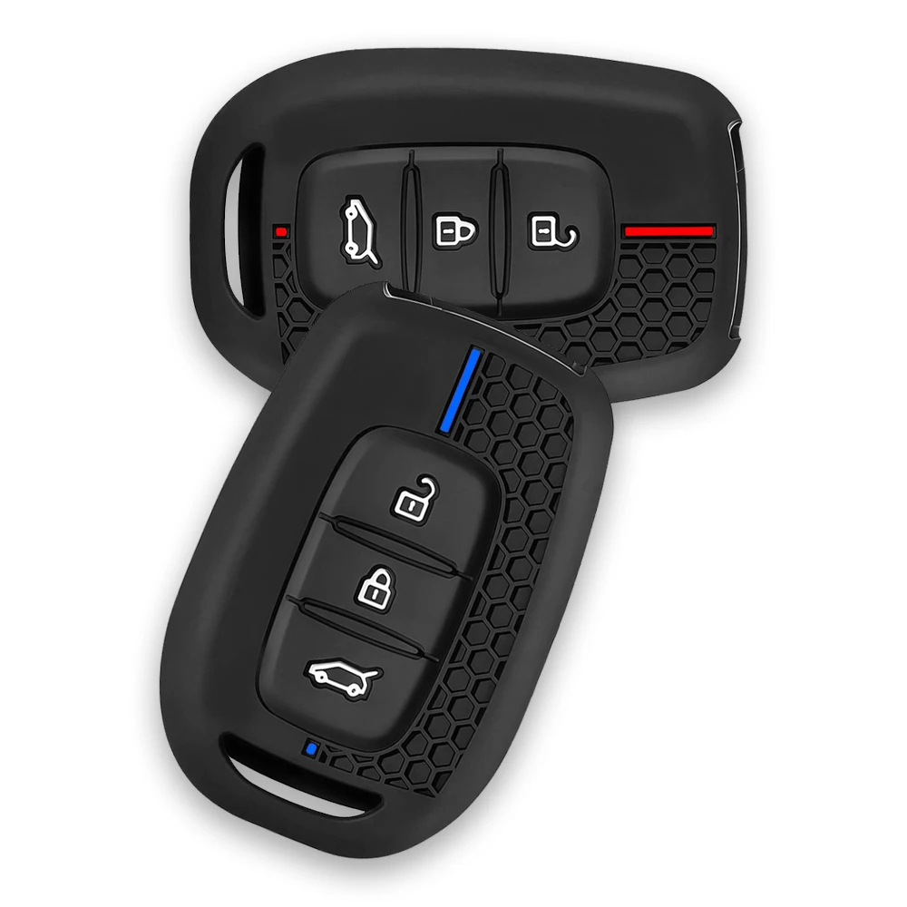 

3buttons Silicone Car Fob Remote Case Holder Cover for Dacia Logan 2021 for Renault TWingo 3 Duster Captur Logan Laguna Scenic