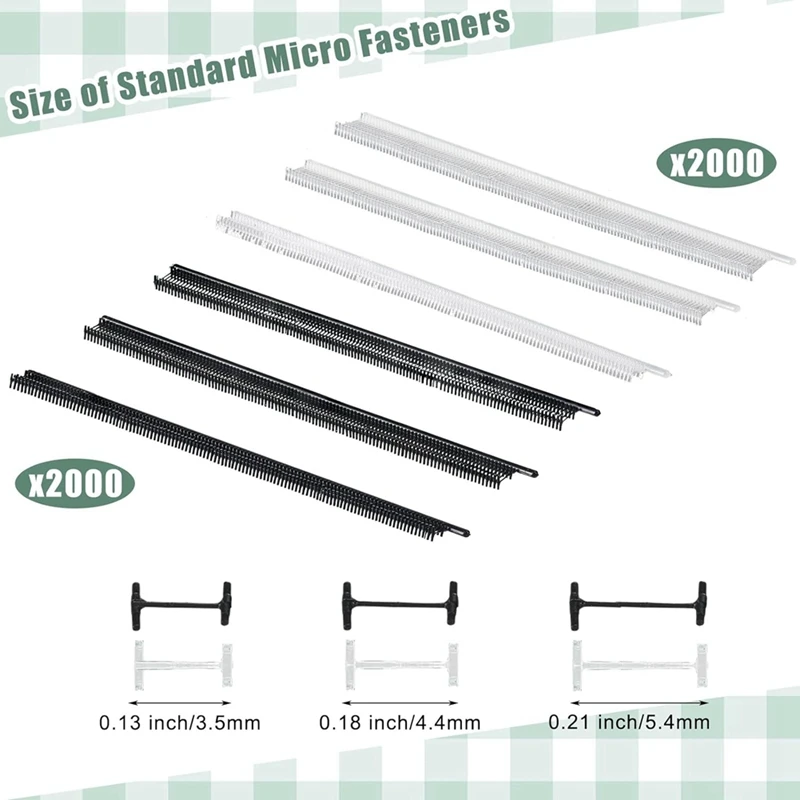 New Micro-Tagging Gun Fasteners Kit 0.13Inch Tag Gun Refills 0.18Inch Fine Tagging Barb 0.21In Fasteners For Stitch Tag Gun