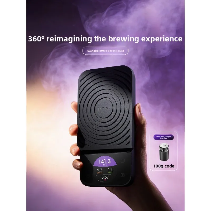 Coffee Scale with Timer LCD Screen Waterproof Pour Over Espresso Drip Brewing Scale Bean Weighing