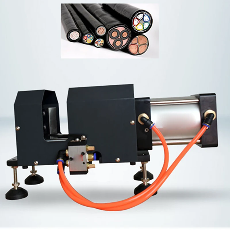 Small Pneumatic Cable Cutter 1-60mm² Wire Harness Manual Solenoid Valve Precision Equipment
