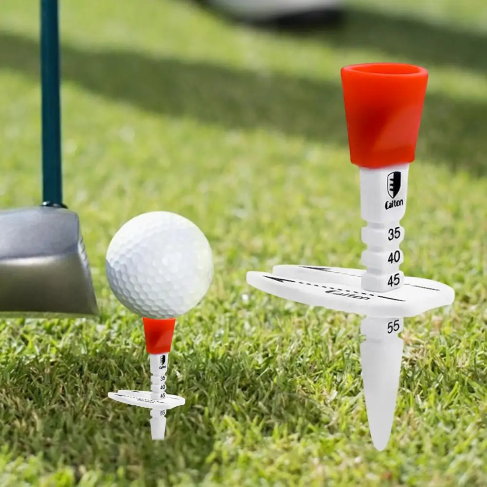 Unbreakable Golf Tees Height Adjustable Golf Tees Enhance Distance Stability Training Efficiency with Unbreakable Low Friction