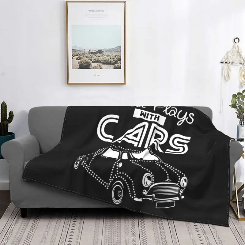 Mini Still Plays With Cars Cooper Clubman Blanket Soft Thicken Plus Velvet Faux Fur Mink Mechanical Wash