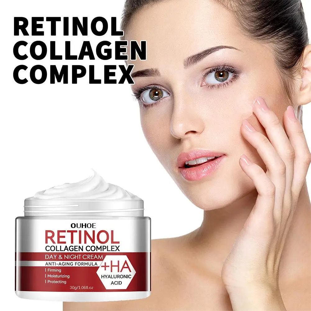 30g Retinol Wrinkle Removing Cream Anti Aging Firming Lifting Fade Fine Lines Moisturizing Skin Care for women face Care E1V3