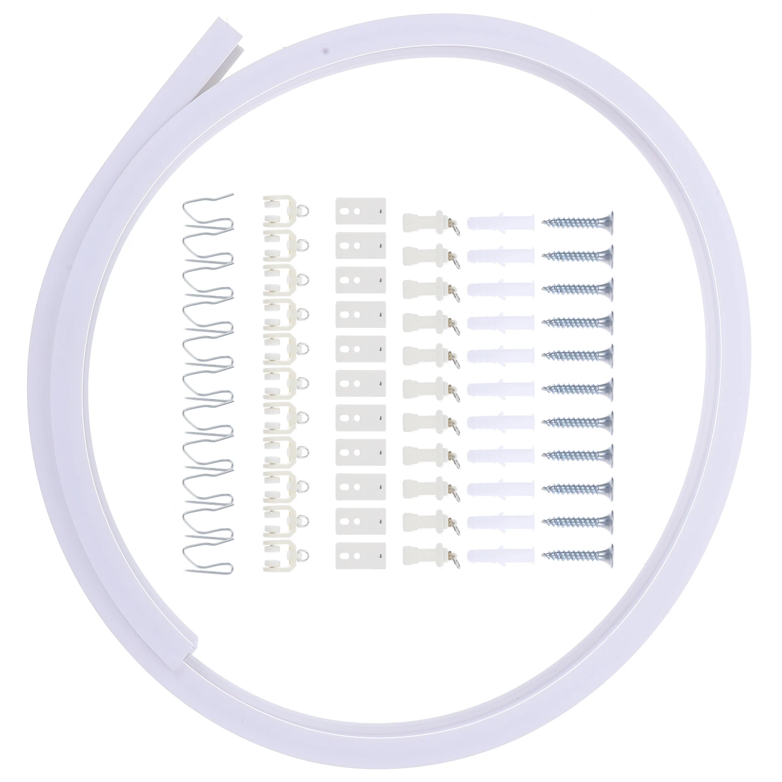 

Curtain Track Set Flexible Ceiling Rail Curtains System Bendable Runners Tracks and Fittings Curved