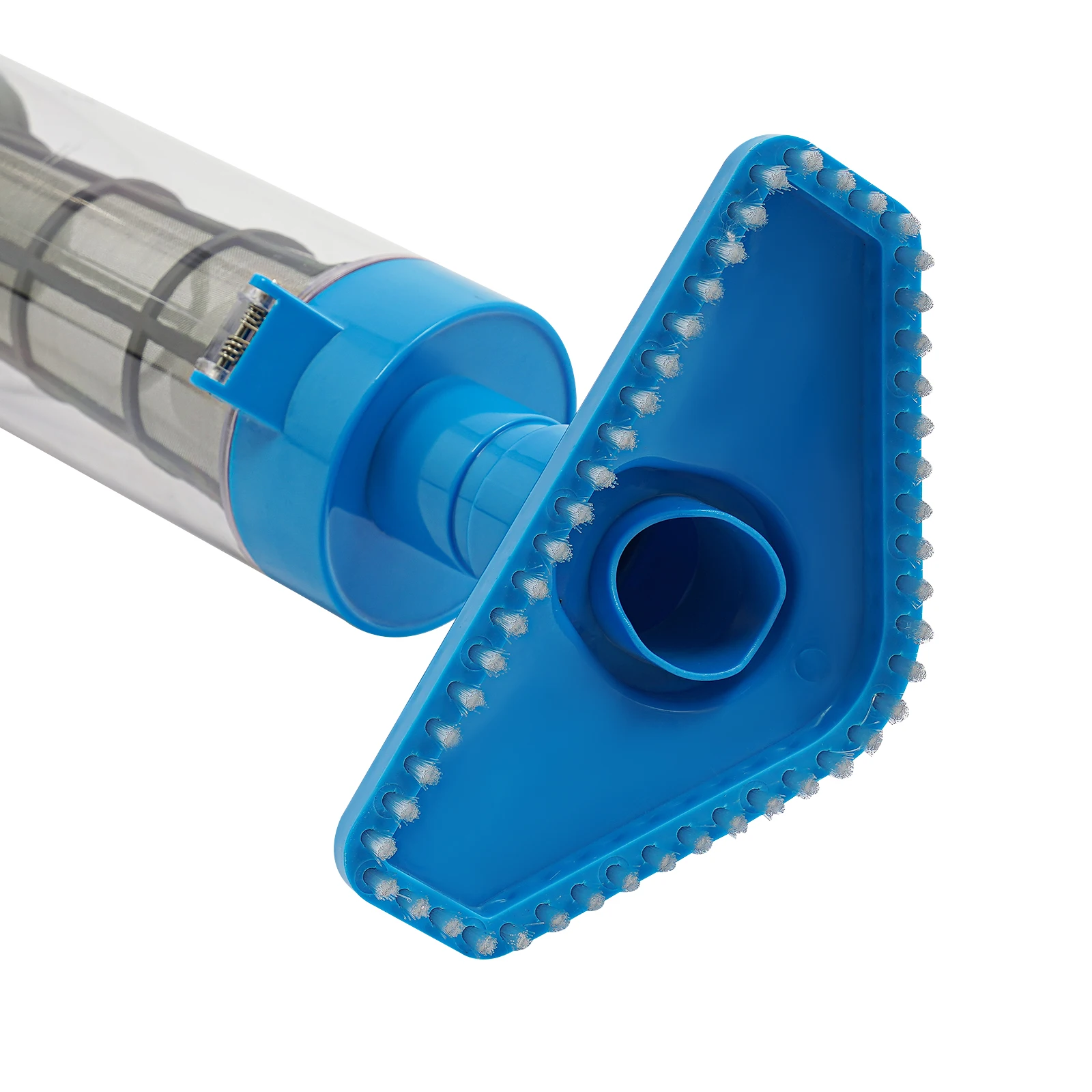 Aspirador de piscina portátil 3 em 1 |   Bateria de lítio recarregável de 1600mAh, plugue UE, IPX8, azul e branco, 1,05-1,64m ajustável