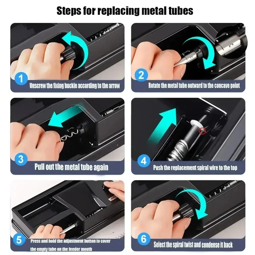 آلة لف السجائر الكهربائية ذات الاستخدام المزدوج مع مستشعر الأشعة تحت الحمراء 6.5 مللي متر 8 مللي متر التلقائي حاقن التبغ صانع اكسسوارات التدخين