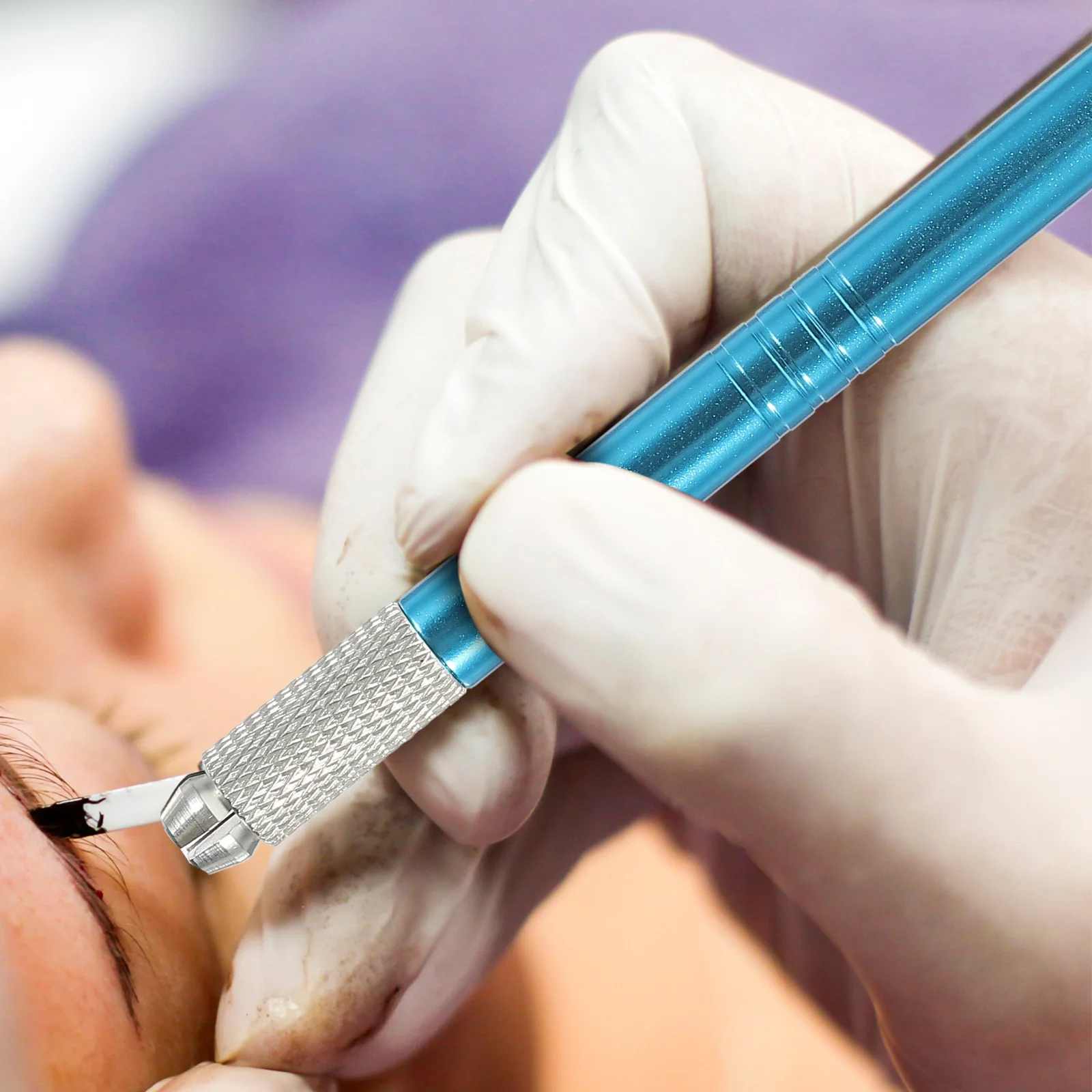 

Durable Eyebrow Microblading Pen Tattooing Tool Double Ended Design Professional Brow Makeup Pen Convenient for Salon Use