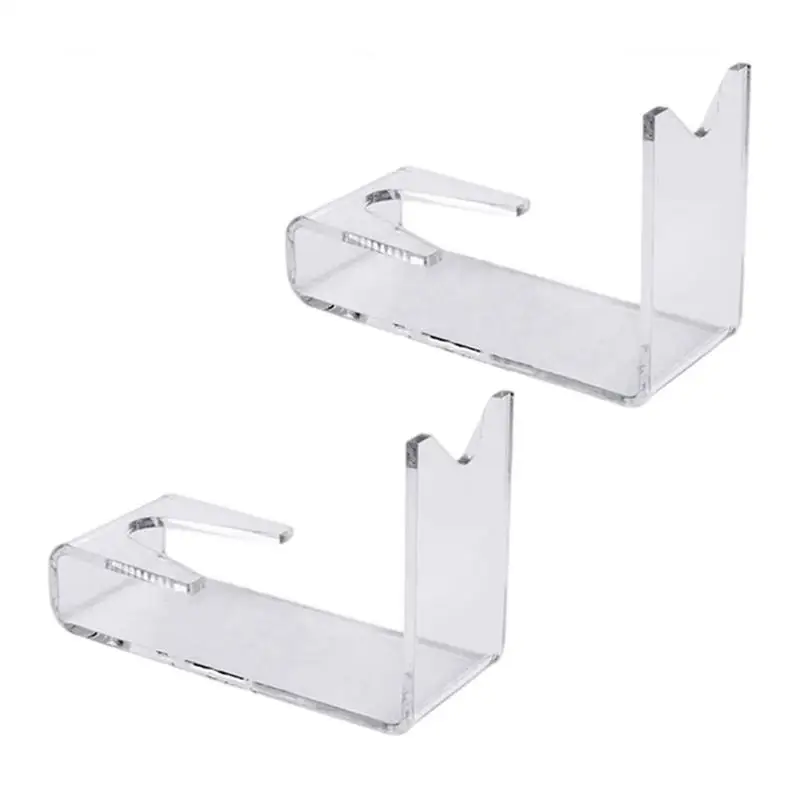 2pcs Pistols Display Stand Unique Design General Guns Holder Adjustable Clear Acrylic Short Guns Model Showing Rack