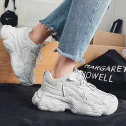 Sneakers For Men Fashion Lace up platform Dad Shoes White Breathable comfortable Male Sport Running Shoes zapatillas 2023