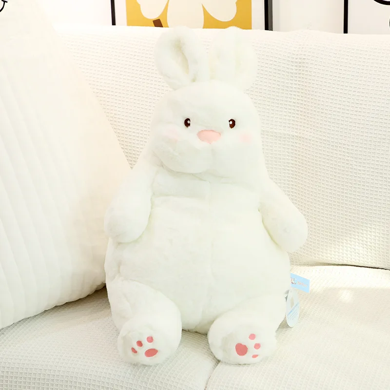 Coelho preguiçoso gigante Soft Plush Dolls, Coelhinho branco bonito, Brinquedos de animais, Baby Sleep Pillows, Almofada, Crianças, Girl Birthday