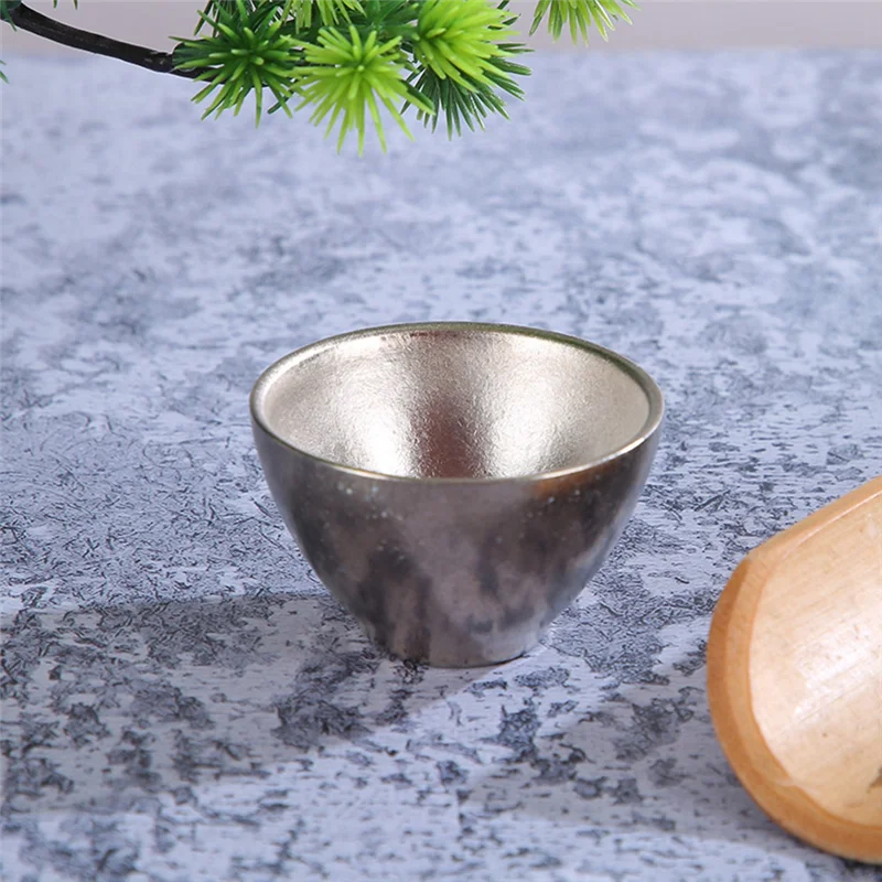 

4PCS Camping Titanium Tea Cup Outdoor Picnic Cookware Ti Double-Wall Teacup Hiking Tea Cup Traveling Accessory