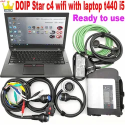 DOIP MB star c4 plus DOIP wifi function SD Connect MB C4 with SSD laptop T440 i5 for W205 w206 w223 Car/Truck Diagnostic Tool