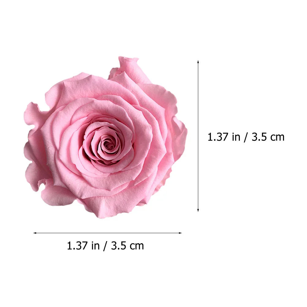 12 pçs/caixa mini flor preservada noiva flores artificiais rosa rosa para casamento