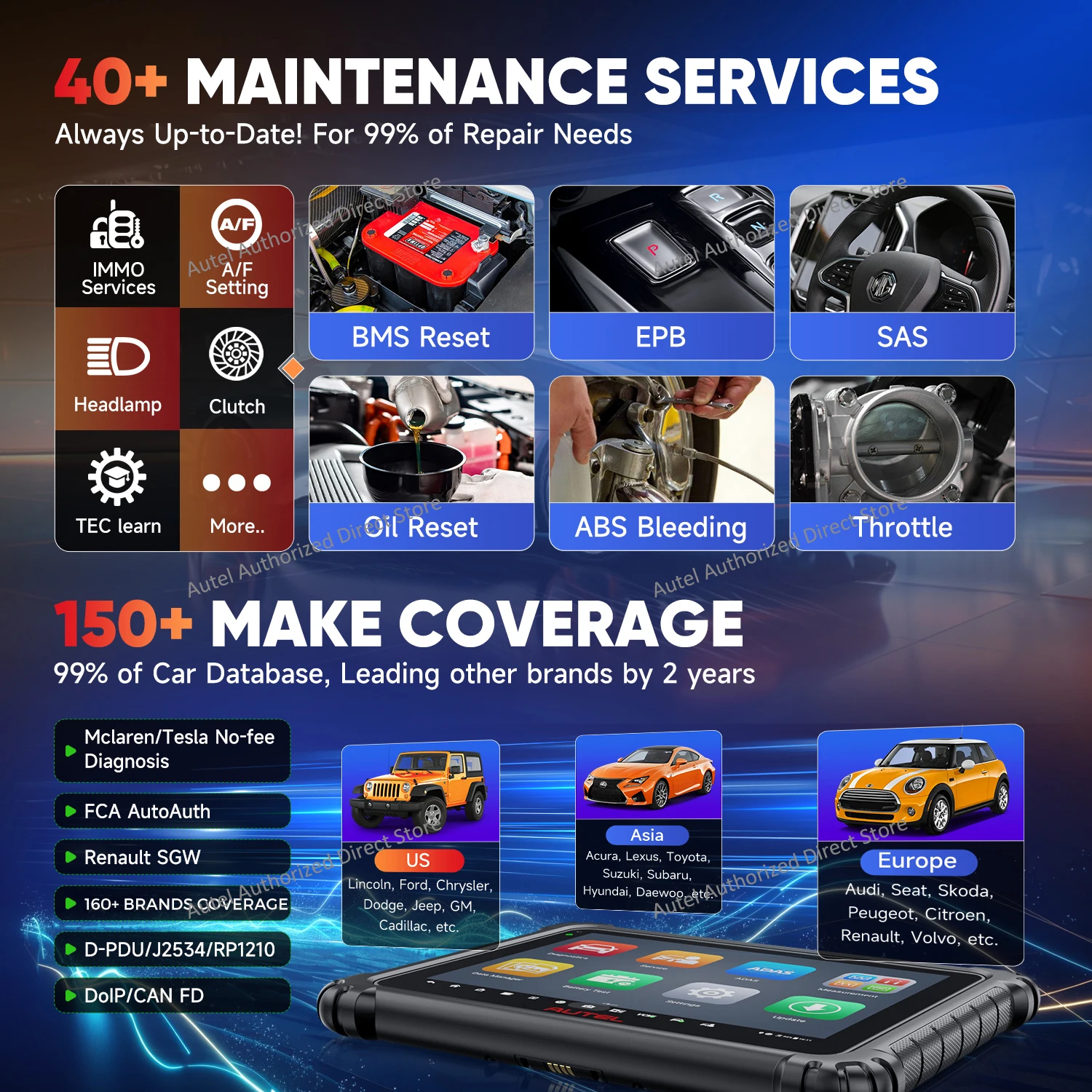 Autel MaxiSys Ultra Top Intelligentes Diagnosegerät, 5-in-1 VCMI, Topologie 2.0, ECU-Programmierung & Codierung, PK Ultra Lite/ Elite II PRO – Detail 15