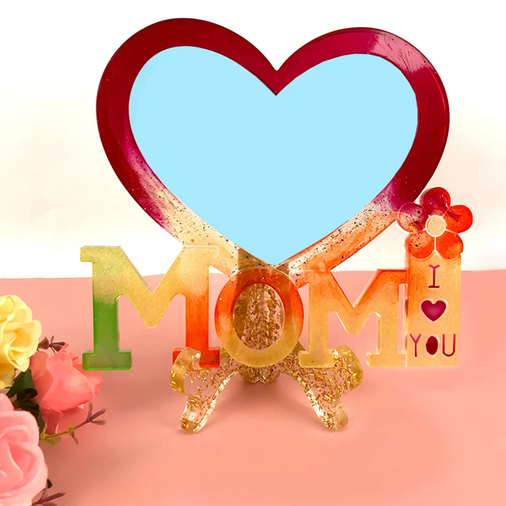 

Unique Exquisite Mothers Day Decoration Craft Photo Frame Mold Diy Silicone Resin Molds For Jewelry Findings Components