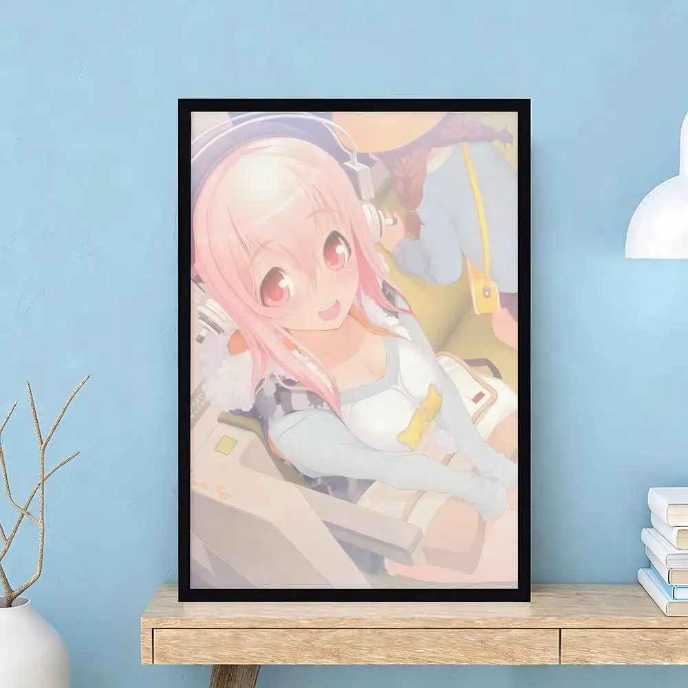 Niedliche, sexy Anime-Figuren, SUPER SONICO-Poster, hochwertige Wandkunst für Zuhause, Schlafzimmer, Wohnzimmer, Flur, perfektes Geschenk – Detail 17