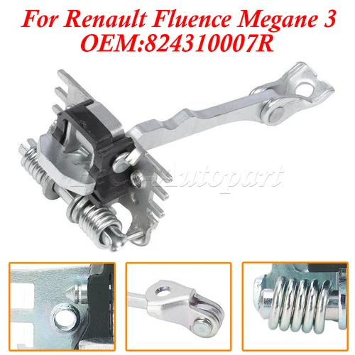 Imagen 2 del producto Para Renault Fluence Megane 3 bisagra de puerta parada de retención correa limitador delantero izquierdo o derecho piezas de automóvil 824310007 R.