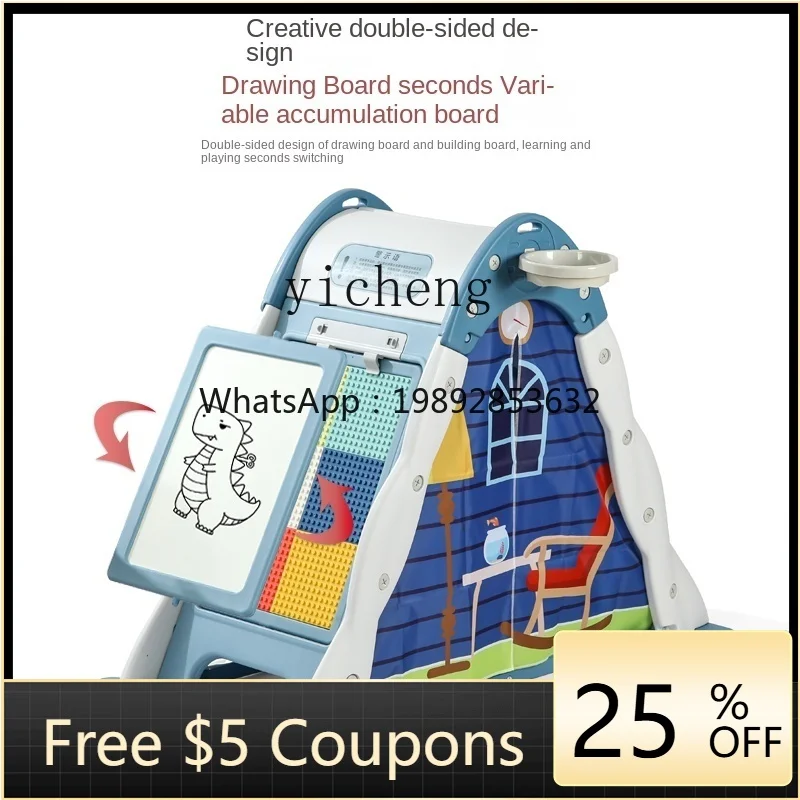 

Small Tent Children Indoor Home Game House Infant Small House Play House Climbing Drawing Board Building Blocks Toys