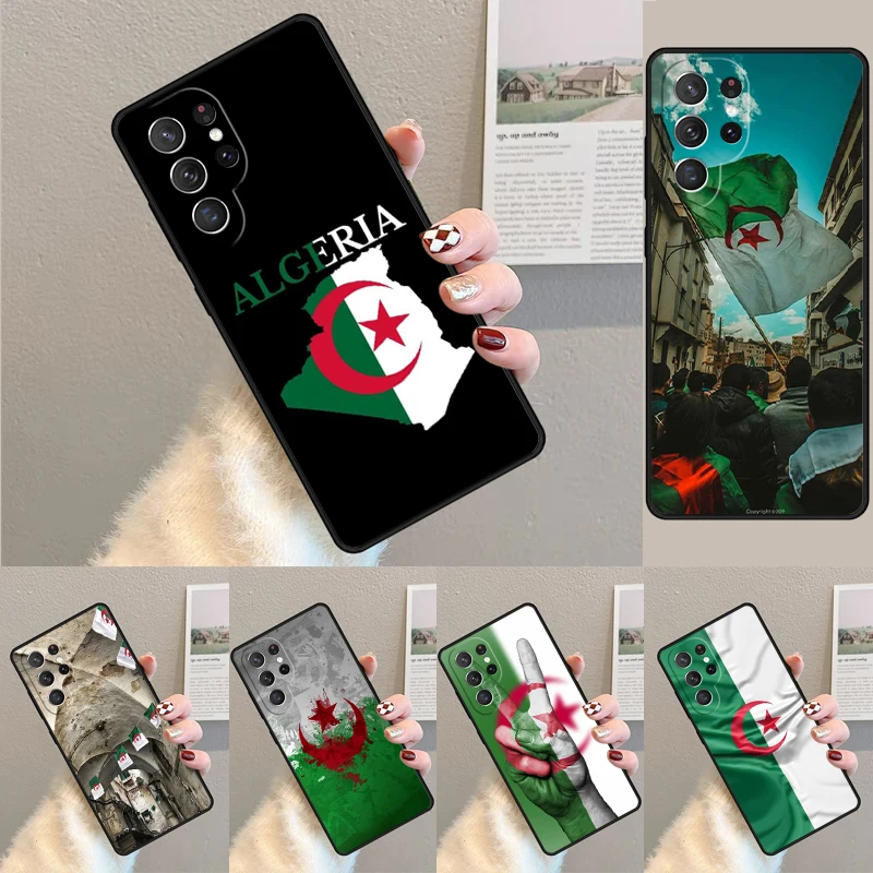 Handyhülle mit Flagge von Algerien für Samsung Galaxy Note 10 Pro S26 Ultra S23 S24 FE S25 S21 S22 PLUS stoßfeste Hülle