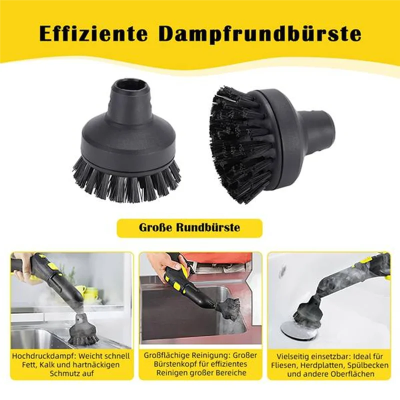 Promozione! Per Karcher SC1 SC2 SC3 SC5 SC5 Pulitore a vapore Ugello Parti di ricambio Include ugelli Spazzole e panni