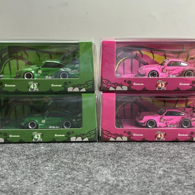 

Flame 1:64 Porsche RWB993 964 Dinosaur Livery Simulation Alloy Car Model Collection Toy