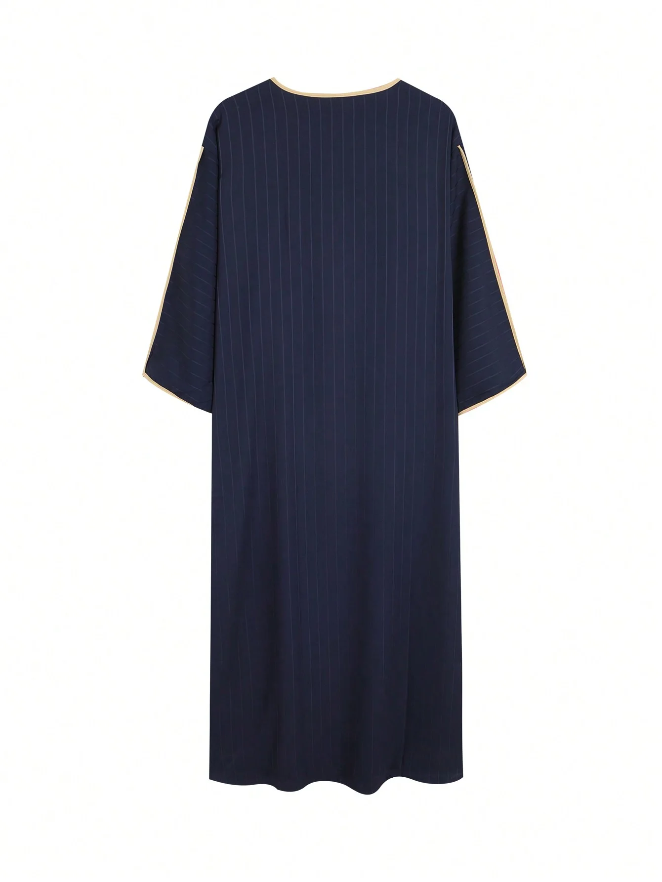 Moroccan robes Hand embroidered loose breathable robes Djellaba Abaya Thobe Islamic striped robes Muslim men\'s clothing
