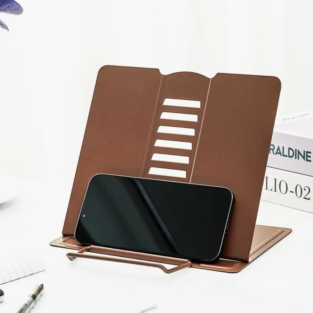 Metal Book Stand Angle Adjustable Stable Support Space-saving Avoid Neck Pain Foldable Ergonomic Tablet Stand