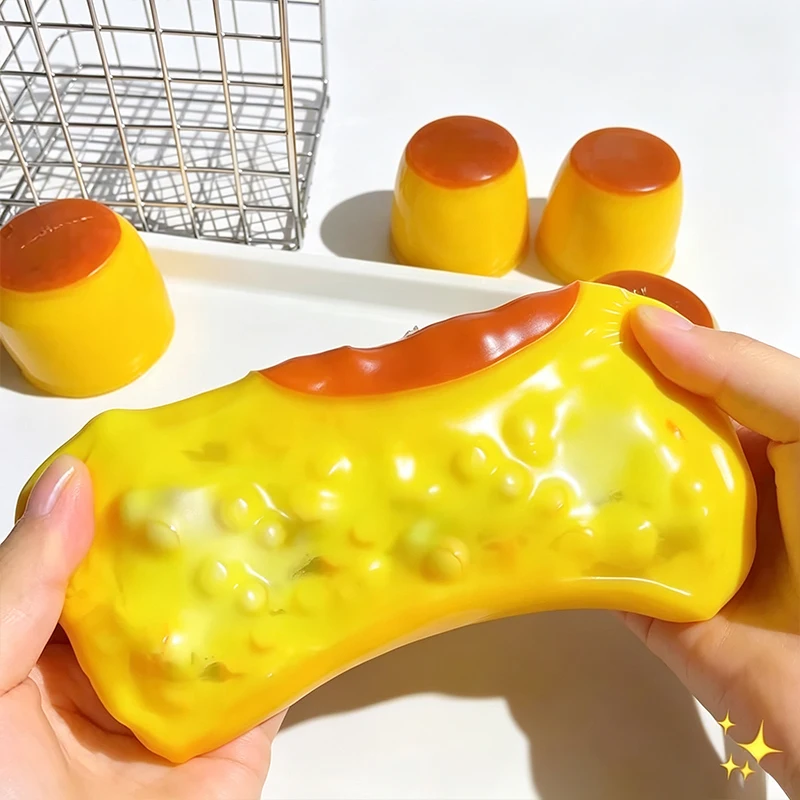 Knuspriger Pudding Squishy Fidget-Spielzeug Knusprige Squishies Quetsch-Stressball ASMR Anti-Stress-Entspannung Handgeschenk Spielzeug für Erwachsene – Detail 5
