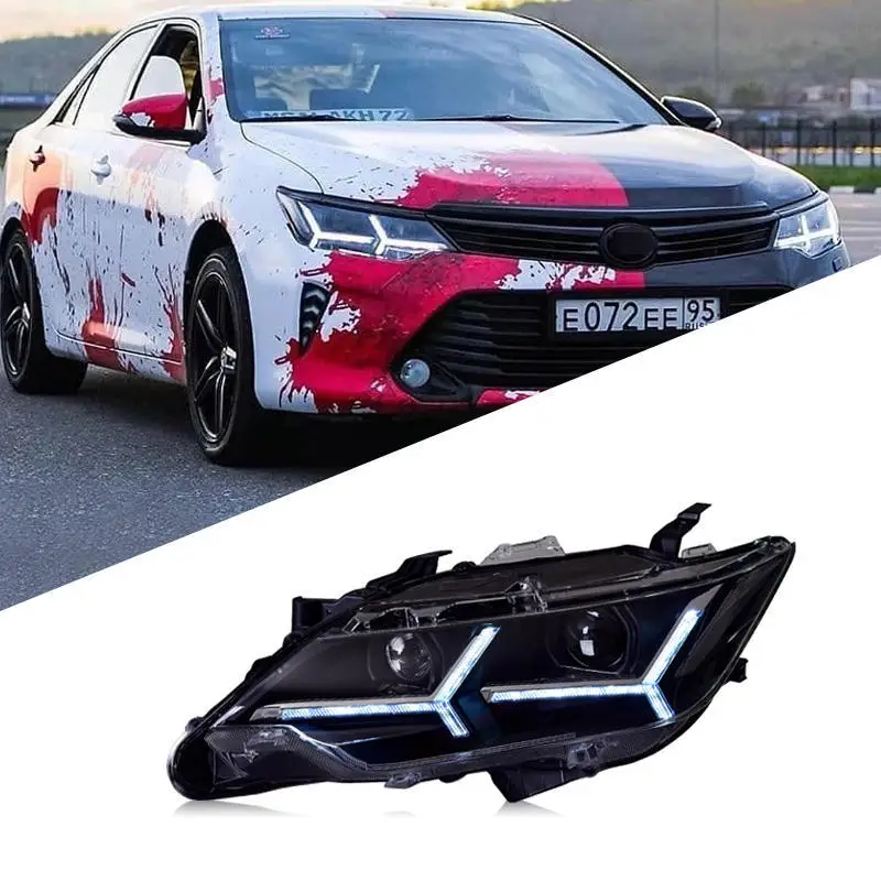 

Подходит для Toyota 15-17, новая фара Camry в сборе, модифицированные светодиодные дневные ходовые огни, ксеноновые фары с линзами Q5