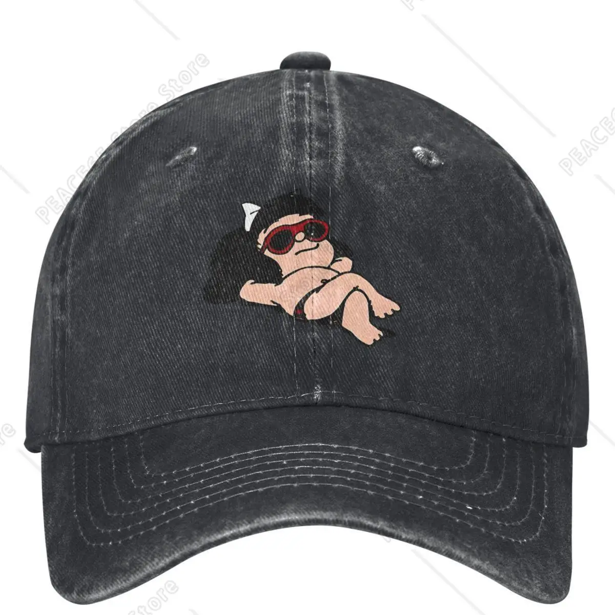 

Mafalda Quino Comics Girl Baseball Cap Women Men Design Trucker Hat Summer Casual Hunting Camping Baseball Caps