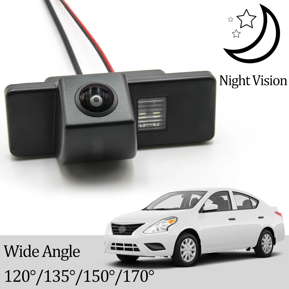 CCD HD AHD Fisheye Rear View Camera For Nissan Almera/Latio/Sunny/Versa sedan N17 2012-2019 Car Backup Reverse Parking Monitor