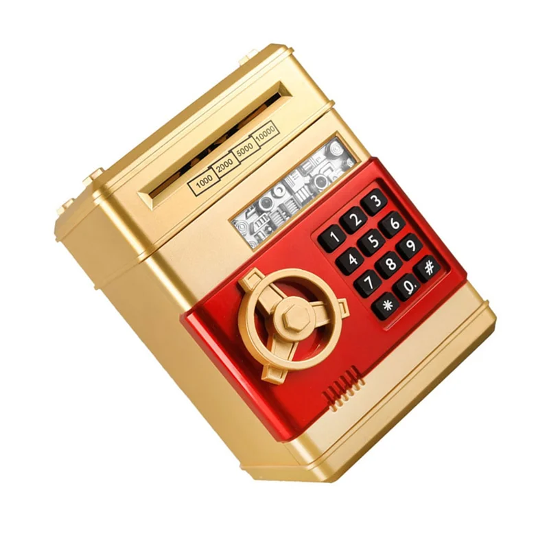 Mini Piggy Bank Children's Safe Forboys/Girls Battery-Free Safe Bank Retrieve Password Box Anti Drop Piggy Bank-Y44A