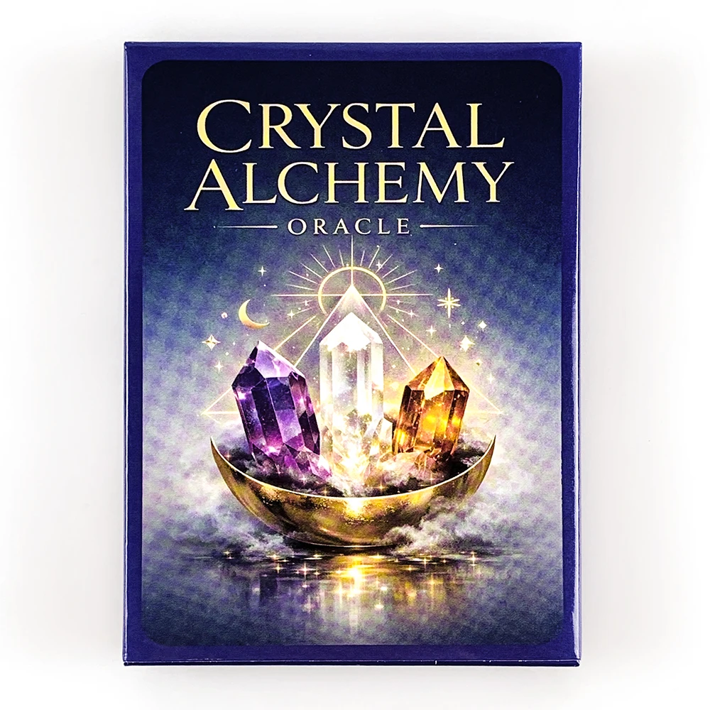 Nouvelles cartes Oracle Crystal Alchemy, jeu de 36 cartes, 10,2 x 7,4 cm, version anglaise, jeu de divination du destin, méditation et jeux de société