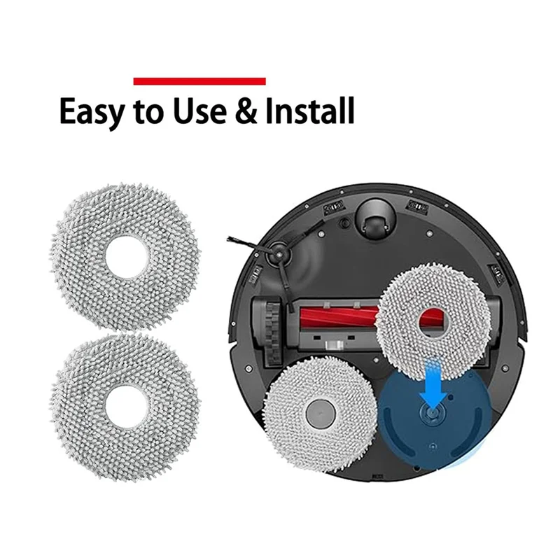 GTBL 8X متوافق مع Roborock Qrevo Curv / P20 Pro روبوت فراغ استبدال أجزاء فلتر Hepa ممسحة القماش كيس لجميع الغبار