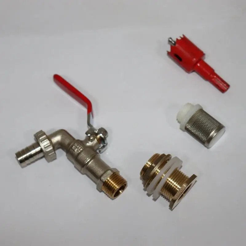 1/2 Garden Irrigation IBC Outlet Tank Water Tap Faucet Valve IBC Ton Drum Joint Ton Barrel Brass Switch IBC Accessories