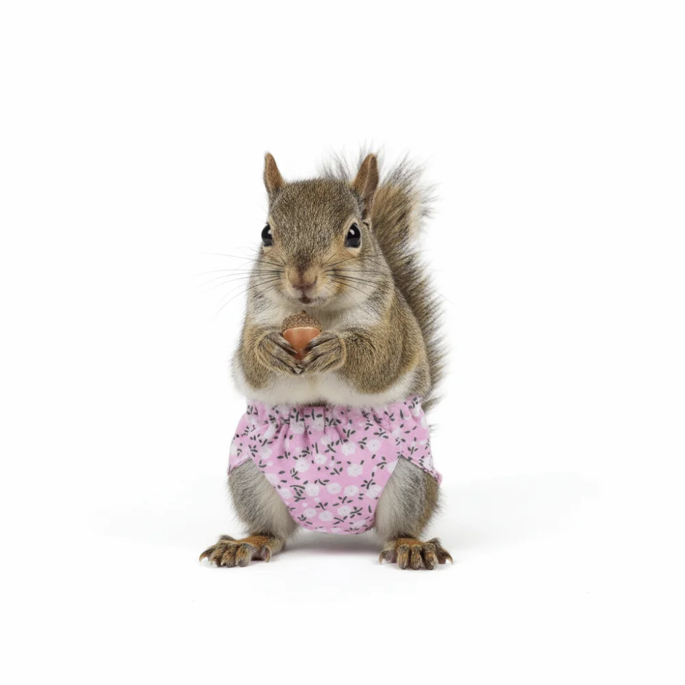 Absorbent Squirrel Diapers Adjustable Leak-Proof Squirrel Underwear Breathable Washable Potty Training Underwear Rat view 3