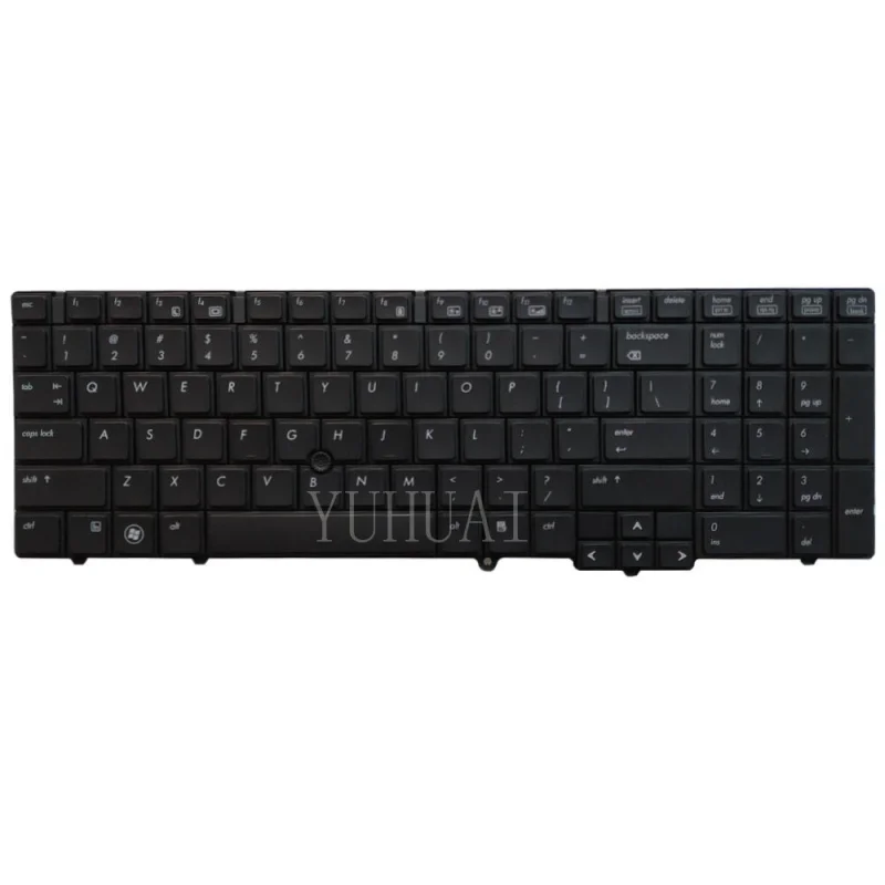 Z Laptop US Black Keyboard for HP EliteBook 8540p 8540w PK1307G3A00 582648-001