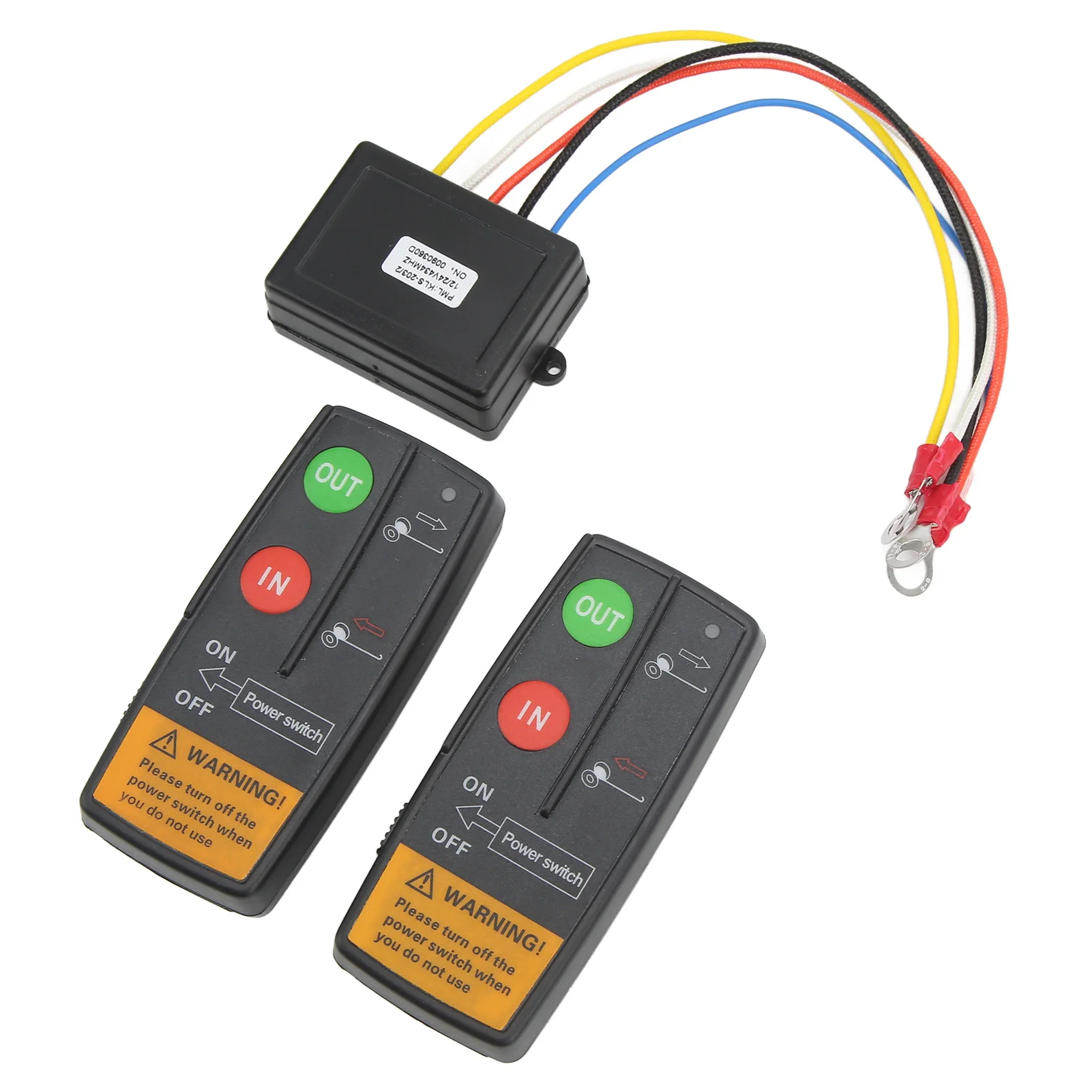 Wireless Winch Remote Control Kit 75ft Range 12V 24V High Sensitivity Universal for Car ATV Truck