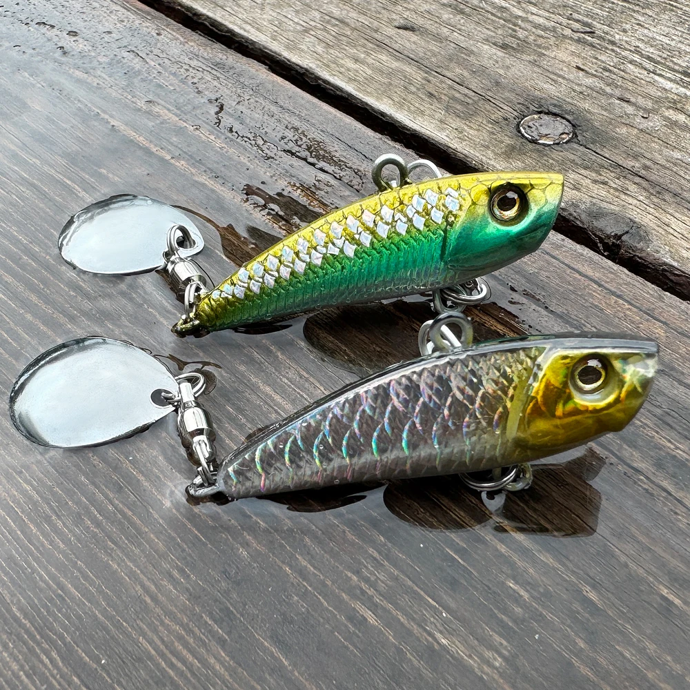 Metal VIB Lure 8g 11g 21g Spinner Bait Hard Bait 3D Eyes Long Casting Jig Lures for Bass Trout Saltwater Fishing Pesca Tackle view 6