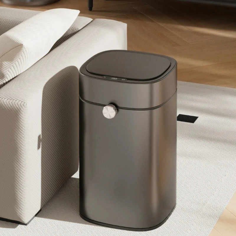 

‌ Мусорный бак с интеллектуальным датчиком — автоматическое открывание/закрытие крышки, мусорная корзина большой емкости, бесконтактный датчик движения, современный домашний органайзер