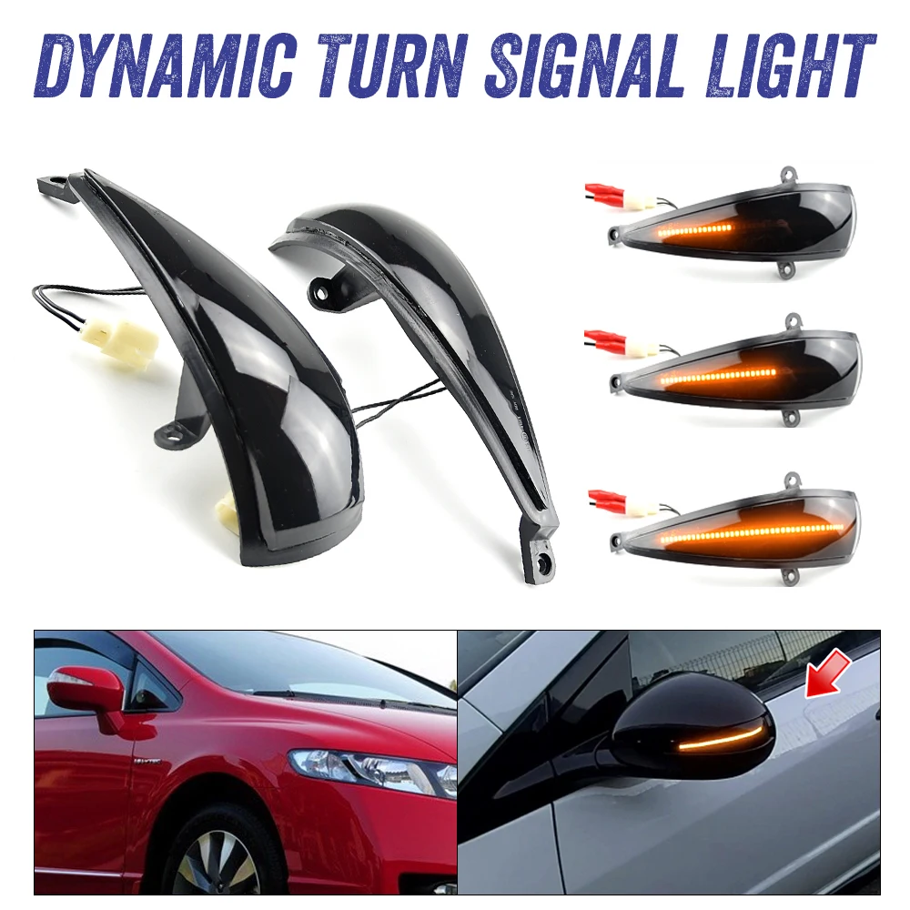 Ace Car Parts LED Wing Mirror Indicator – Clear Driver Side – For Honda Civic Mk8 2005-2012 4 thumbnail image