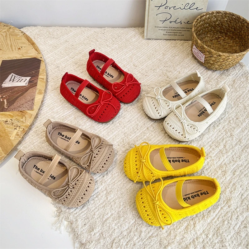 

Girls' Sandals 2025 Spring/Autumn New Breathable Mesh Casual Kid's Casual Shoes Soft soled Children's Shoes 21-30