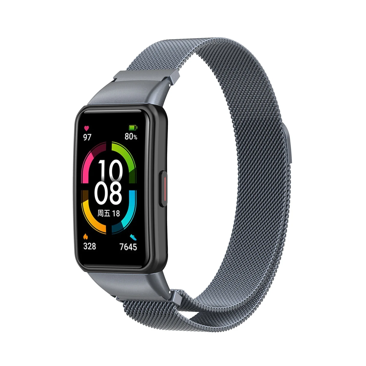 Cinturino magnetico milano per Huawei Band 6 6pro cinturino di ricambio per cinturino intelligente in acciaio inossidabile per cinturino in metallo Honor Band 6
