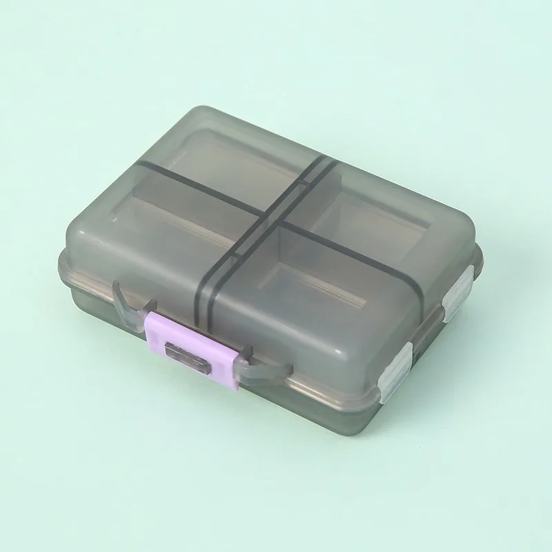 1PC Portable Compartmentalised Pill Box Weekly Pill Capsule Organiser 8 Compartmentalised Pill Box Organiser