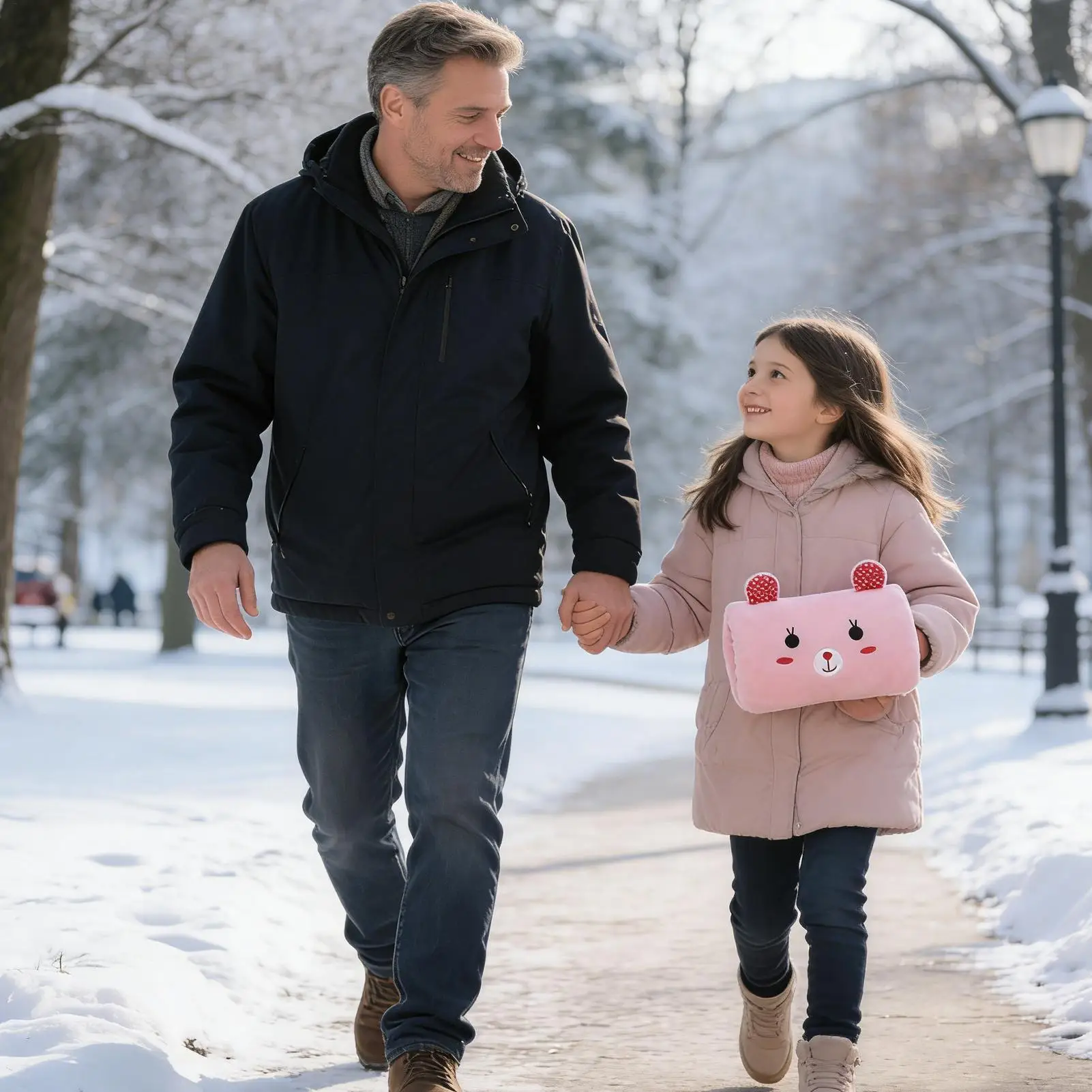 

Plush Hand Warmer Bunny Shape Plush Hand Muff Throw Pillow For Kids Classroom Travel Napping Winter School Home Cold Weather