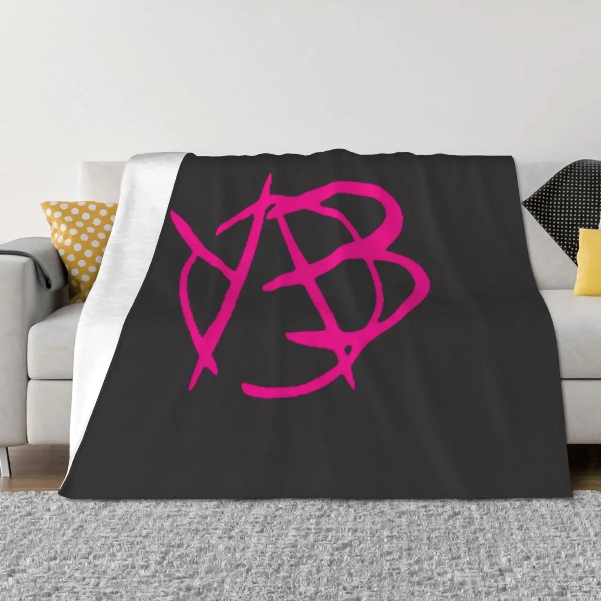 

Yungblud logo Throw Blanket Sofa Quilt Bed covers Vintage blankets and throws Blankets